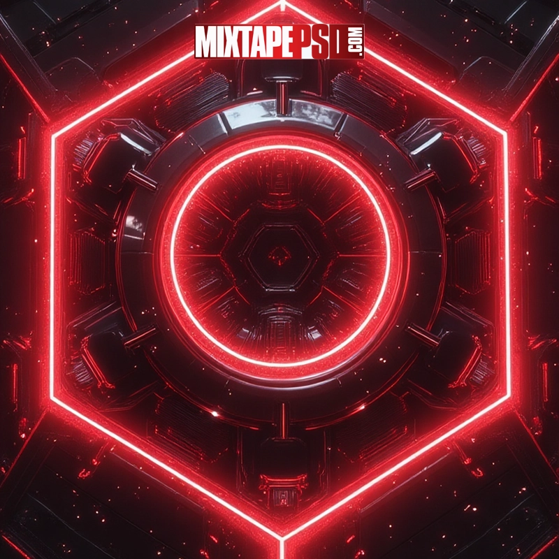 Futuristic Digital Red Portal 7
