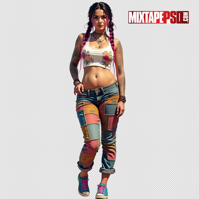 Hip Hop Model PNG 7