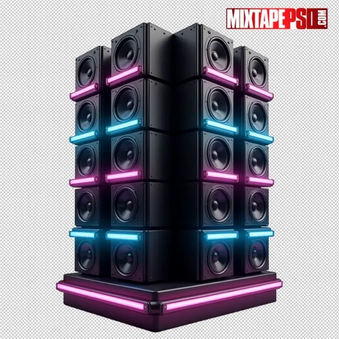 Club speakers with glowing neon lights PNG for party flyers, club speakers with neon lights png, neon speaker png, dj speakers png, party speakers png, transparent speaker png, edm flyer speakers, club flyer assets, music speaker png, speaker lights png, glowing speakers png, concert speaker png, flyer design png, futuristic speakers png, dance club speakers, night event graphics, sound system png, neon audio gear, graphic speaker png, high-energy speakers png, vibrant png assets, photoshop speaker png, dj visual design, mixtape speaker png, rave flyer elements, glowing png speakers
