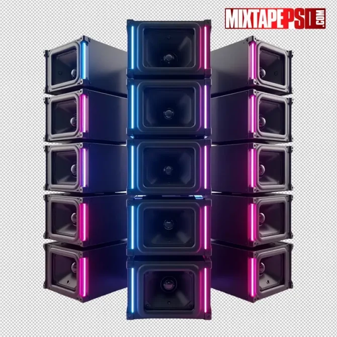 Club speakers with glowing neon lights PNG for party flyers, club speakers with neon lights png, neon speaker png, dj speakers png, party speakers png, transparent speaker png, edm flyer speakers, club flyer assets, music speaker png, speaker lights png, glowing speakers png, concert speaker png, flyer design png, futuristic speakers png, dance club speakers, night event graphics, sound system png, neon audio gear, graphic speaker png, high-energy speakers png, vibrant png assets, photoshop speaker png, dj visual design, mixtape speaker png, rave flyer elements, glowing png speakers