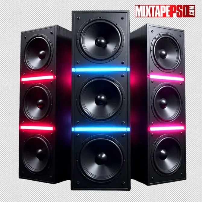 Club speakers with glowing neon lights PNG for party flyers, club speakers with neon lights png, neon speaker png, dj speakers png, party speakers png, transparent speaker png, edm flyer speakers, club flyer assets, music speaker png, speaker lights png, glowing speakers png, concert speaker png, flyer design png, futuristic speakers png, dance club speakers, night event graphics, sound system png, neon audio gear, graphic speaker png, high-energy speakers png, vibrant png assets, photoshop speaker png, dj visual design, mixtape speaker png, rave flyer elements, glowing png speakers