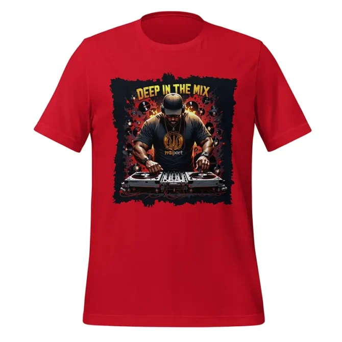 Deep In the Mix Deejay T-shirt design with urban turntable and music elements, deep in the mix shirt, DJ t-shirt design, deejay shirt, music t-shirt, turntable t-shirt, hip hop DJ tee, EDM DJ shirt, streetwear DJ shirt, urban music tee, DJ apparel, DJ merch, beatmaker shirt, vinyl record t-shirt, equalizer shirt, soundwave shirt, graphic DJ shirt, club DJ t-shirt, producer shirt, DJ lifestyle tee, spinning DJ shirt