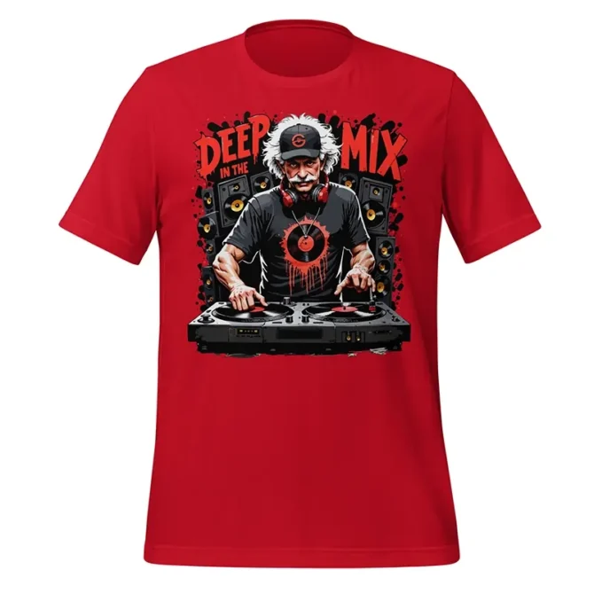 Deep In the Mix Deejay T-shirt design with urban turntable and music elements, deep in the mix shirt, DJ t-shirt design, deejay shirt, music t-shirt, turntable t-shirt, hip hop DJ tee, EDM DJ shirt, streetwear DJ shirt, urban music tee, DJ apparel, DJ merch, beatmaker shirt, vinyl record t-shirt, equalizer shirt, soundwave shirt, graphic DJ shirt, club DJ t-shirt, producer shirt, DJ lifestyle tee, spinning DJ shirt