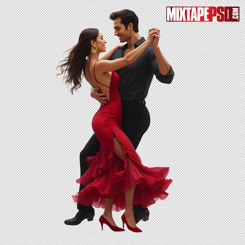 Bachata Dancing Couple PNG