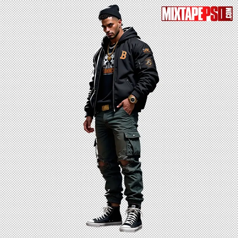 Hip Hop Male Model PNG 2