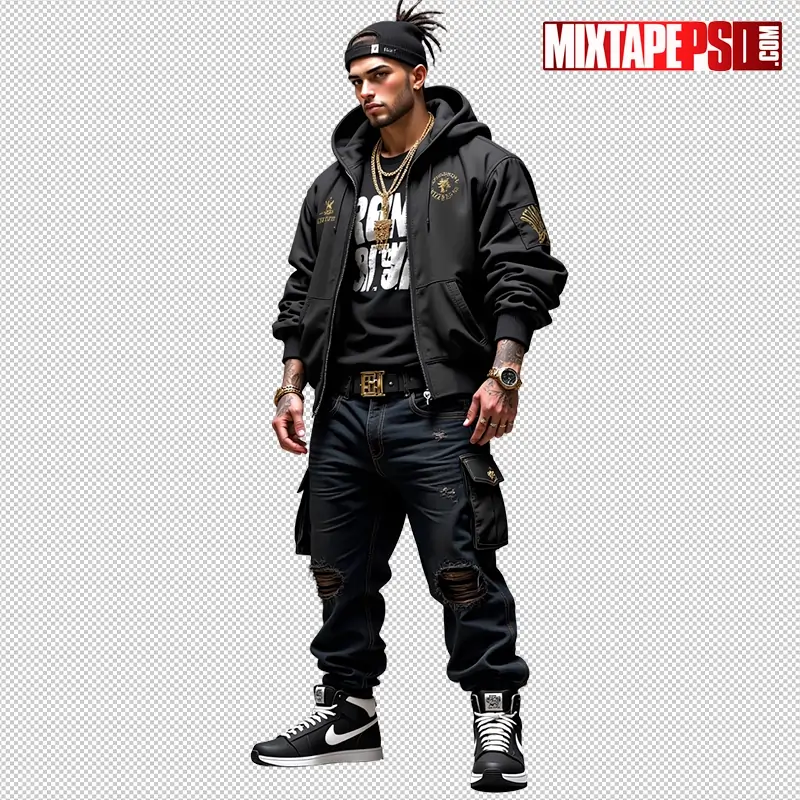 Hip Hop Male Model PNG 3