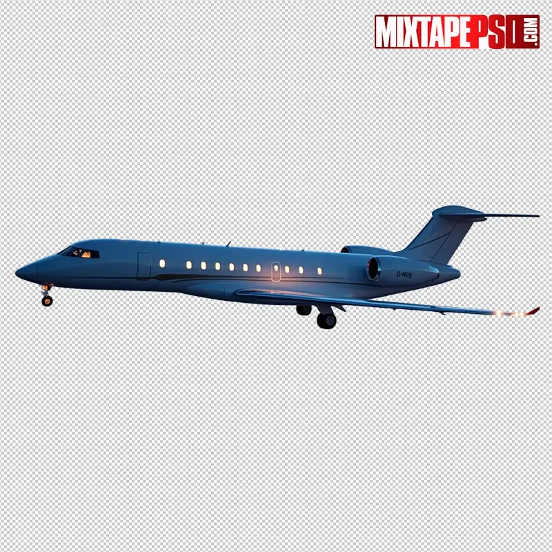 Large Passenger Jet PNG 2