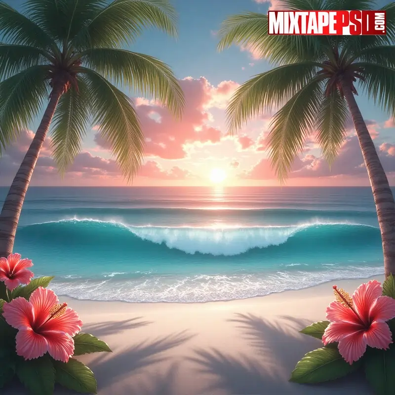 Tropical Beach Flyer Background 7