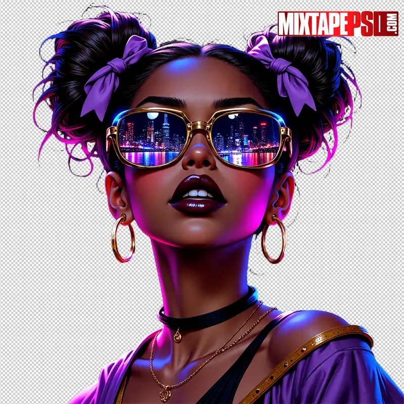 Black Club Flyer Model PNG 82