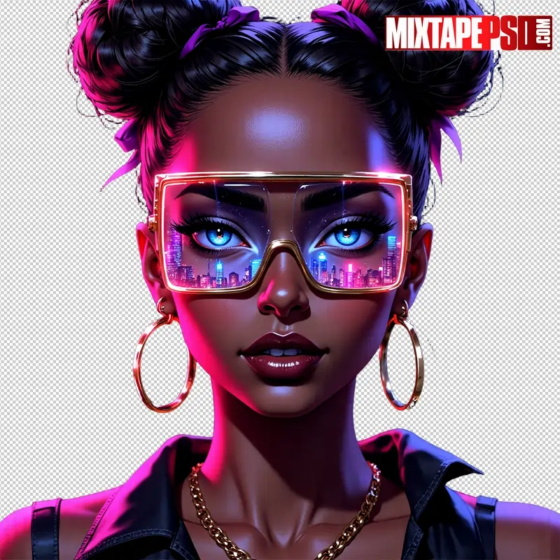 Black Club Flyer Model PNG 84