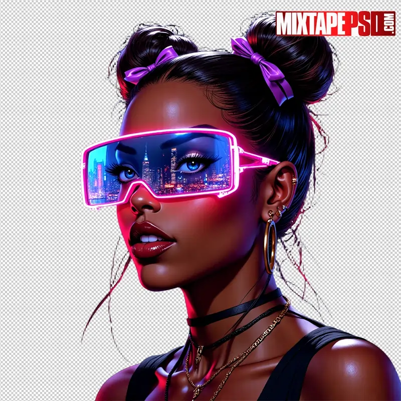 Black Club Flyer Model PNG 86