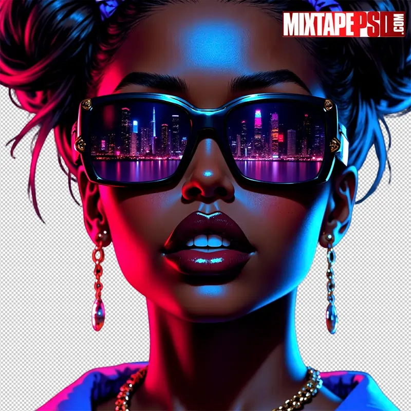 Black Club Flyer Model PNG 87
