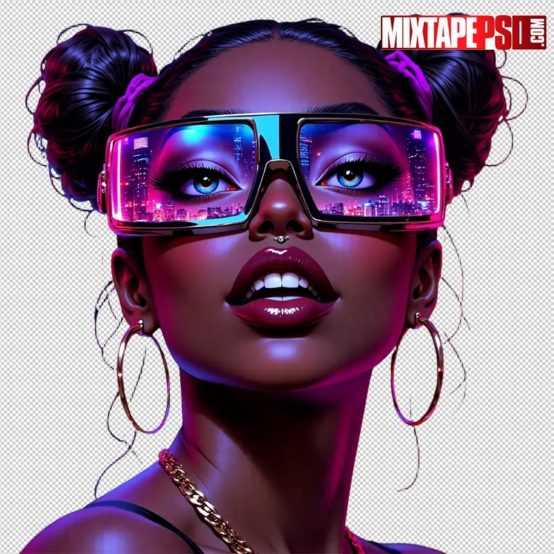 Black Club Flyer Model PNG 88