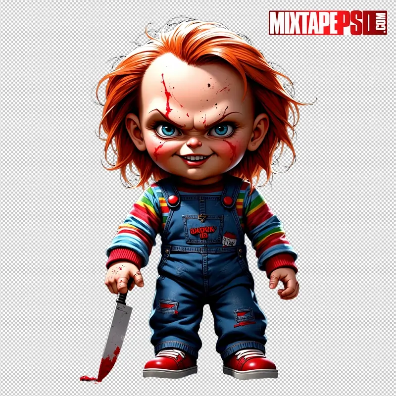 Halloween Chibi Chucky PNG 2