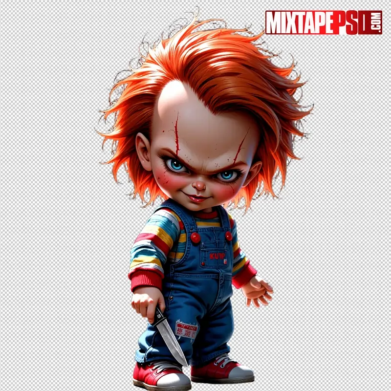 Halloween Chibi Chucky PNG