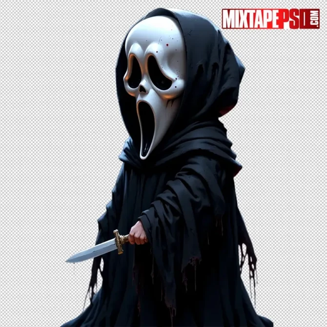 Chibi Ghostface PNG transparent cutout, scary non-gory, high-res for Halloween flyers and posters. ghostface png, chibi ghostface, scream mask png, ghostface transparent png, halloween ghostface png, horror chibi png, scary png, transparent horror png, flyer png asset, poster png asset, photoshop png asset, printable png, non gory horror png, halloween graphics, club flyer png, urban flyer png, high res png, instant download png, movie slasher png, masked character png, halloween character png, scream png, spooky png, transparent cutout, halloween clip art