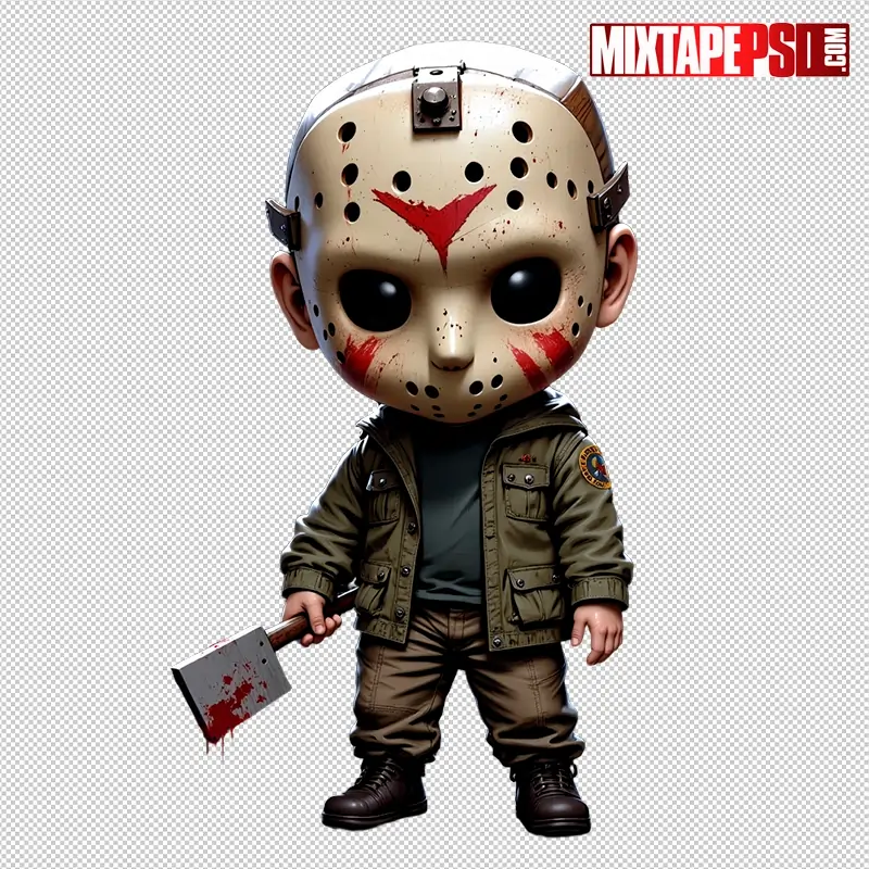 Halloween Chibi Jason PNG 3