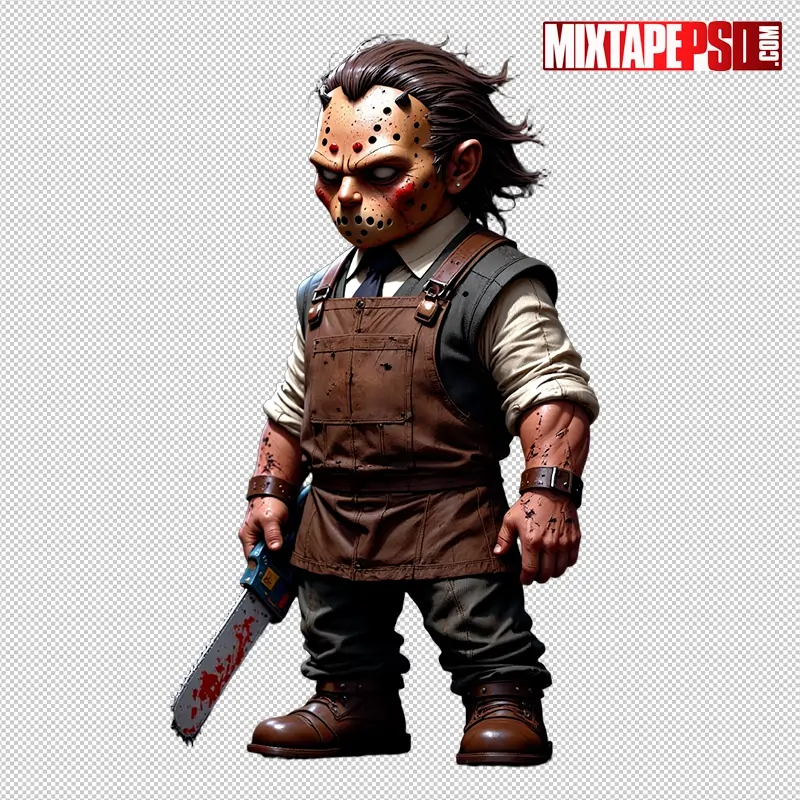 Halloween Chibi Leatherface PNG 2