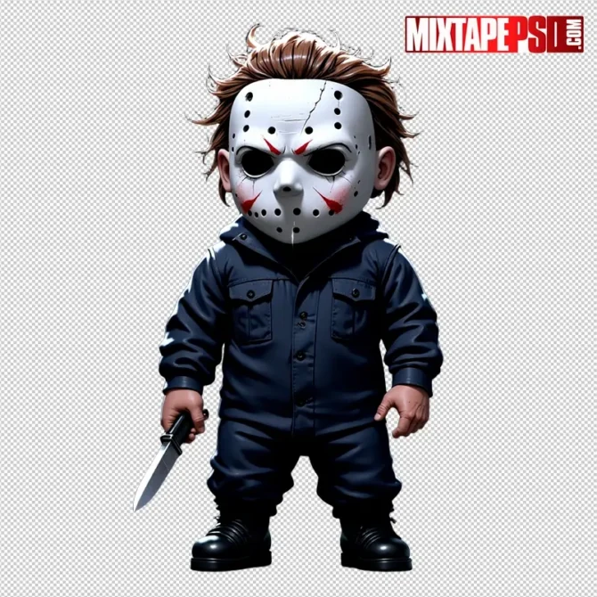 Chibi Michael Myers PNG transparent cutout, scary non-gory, high-res for Halloween flyers and posters. michael myers png, chibi michael myers, myers transparent png, halloween myers png, horror chibi png, spooky png, transparent horror png, flyer png asset, poster png asset, photoshop png asset, printable png, non gory horror png, halloween graphics, club flyer png, urban flyer png, high res png, instant download png, movie slasher png, masked slasher png, halloween movie png, scary png, transparent cutout, horror icon png, halloween clip art, blank mask png