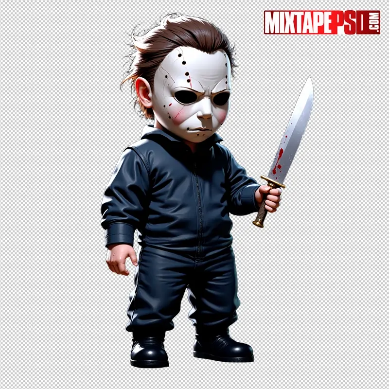 Halloween Chibi Michael Myers PNG 2