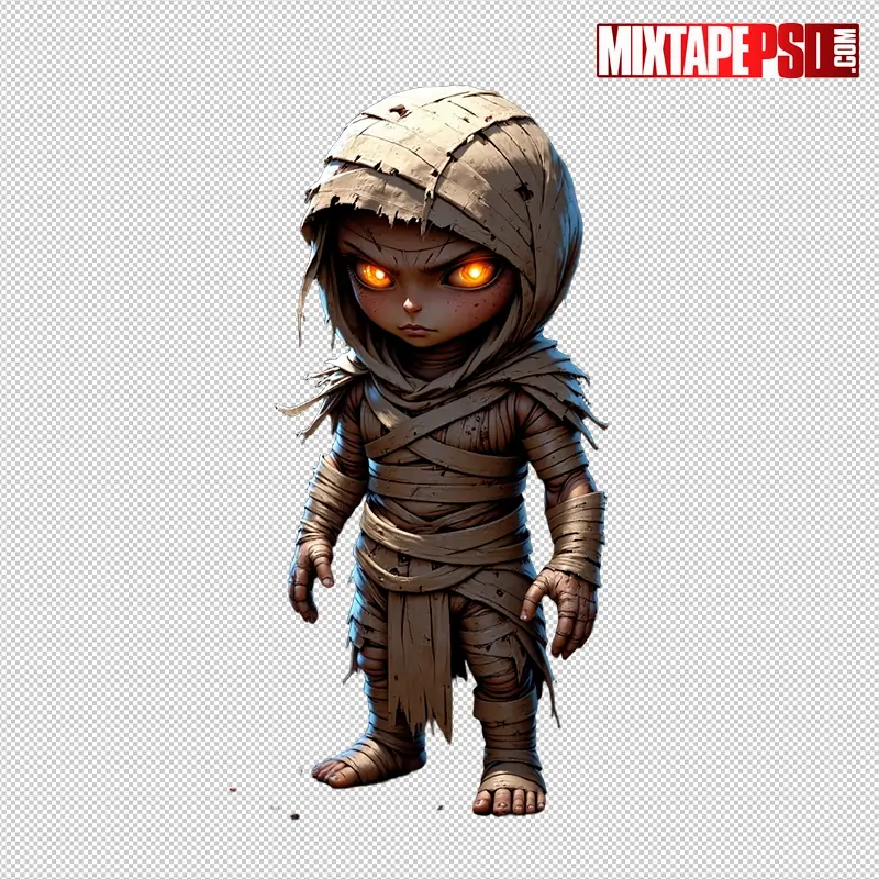 Halloween Chibi Mummy PNG 2