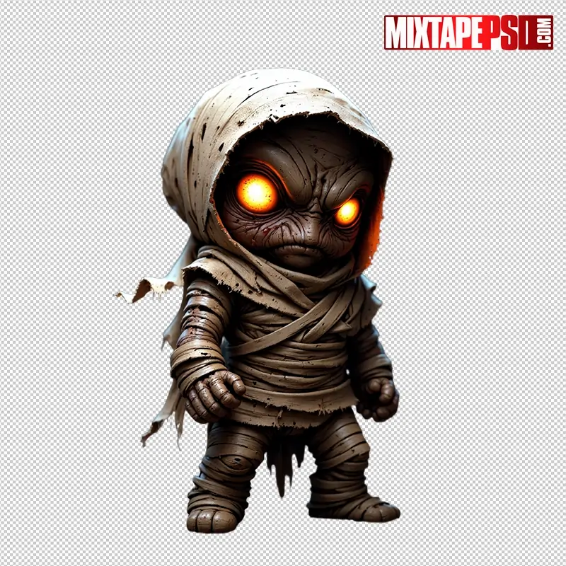 Halloween Chibi Mummy PNG 4