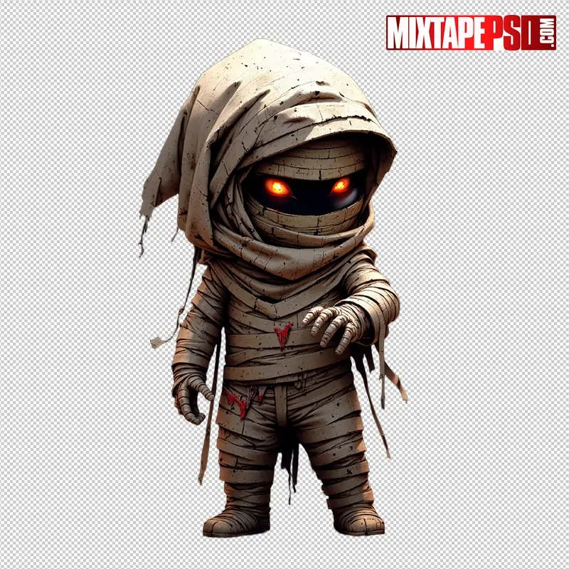 Halloween Chibi Mummy PNG