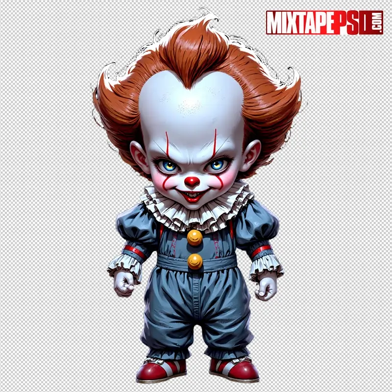 Halloween Chibi Pennywise PNG 2