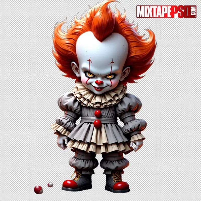 Halloween Chibi Pennywise PNG 3