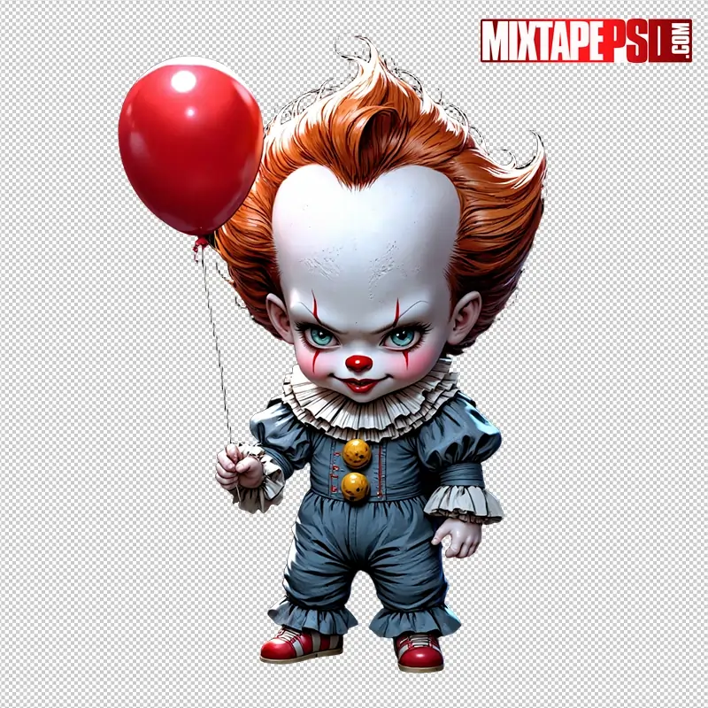 Halloween Chibi Pennywise PNG