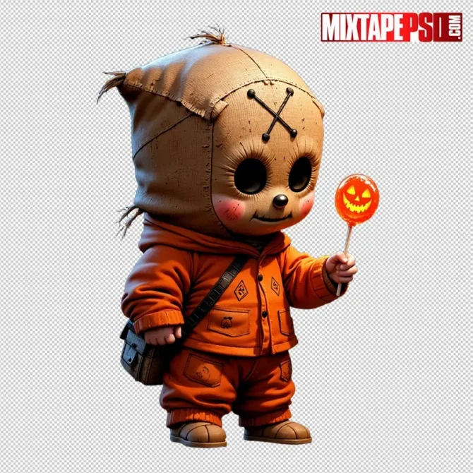 Chibi Sam PNG (Trick ’r Treat) transparent cutout, scary non-gory, high-res for flyers and posters. sam png, trick r treat png, chibi sam, sam transparent png, halloween sam png, horror chibi png, spooky png, transparent horror png, flyer png asset, poster png asset, photoshop png asset, printable png, non gory horror png, halloween graphics, club flyer png, urban flyer png, high res png, instant download png, burlap mask png, lollipop prop png, horror character png, scary png, transparent cutout, halloween clip art, movie halloween png