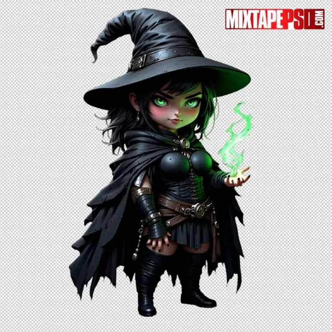 Chibi Witch PNG transparent cutout, scary non-gory, high-res for Halloween flyers. witch png, chibi witch, halloween witch png, witch transparent png, horror chibi png, spooky png, transparent horror png, flyer png asset, poster png asset, photoshop png asset, printable png, non gory horror png, halloween graphics, club flyer png, urban flyer png, high res png, instant download png, witch hat png, magic sorceress png, halloween character png, spooky witch png, rim light png, transparent cutout, halloween clip art, scary witch png