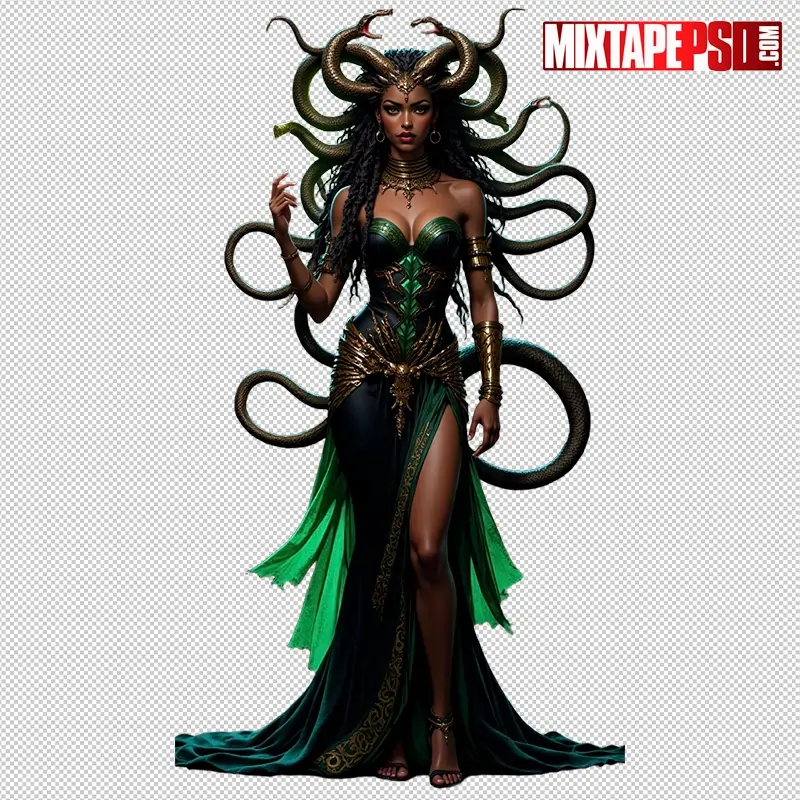 Halloween Medusa PNG 4