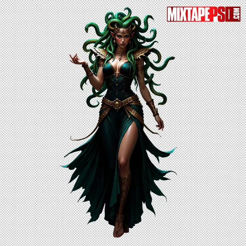 Halloween Medusa PNG