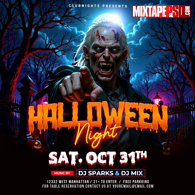 Halloween Night Flyer Template 2