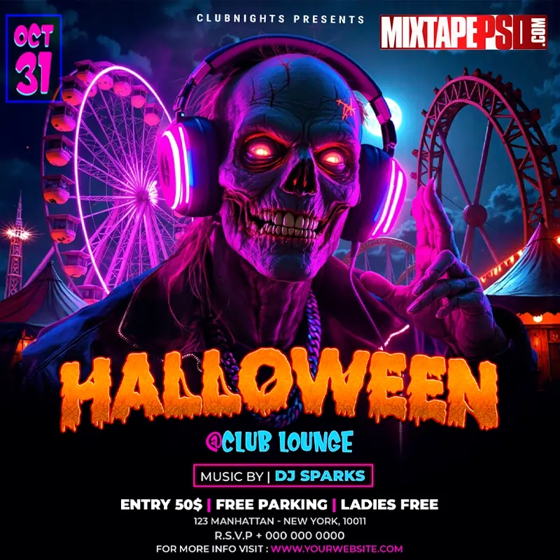 Halloween Night Flyer Template 3