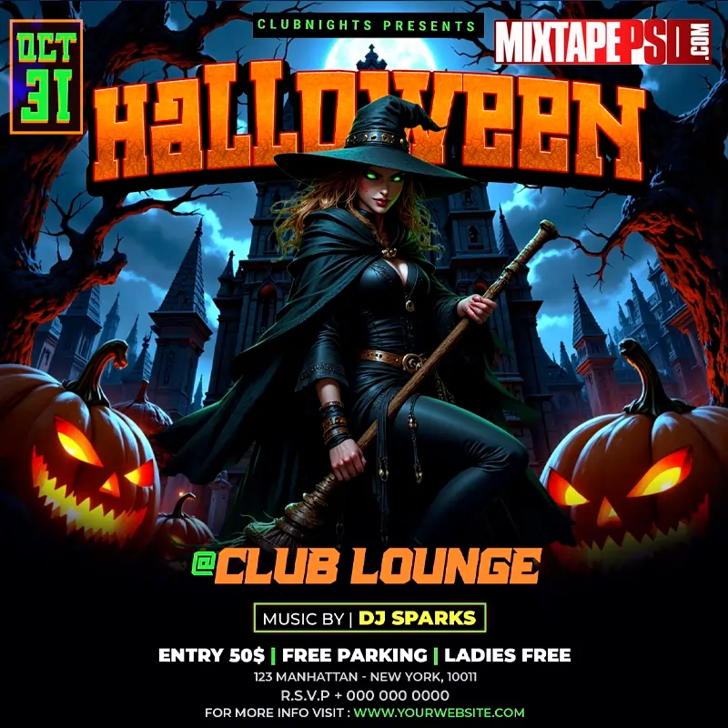 Halloween Night Flyer Template 4