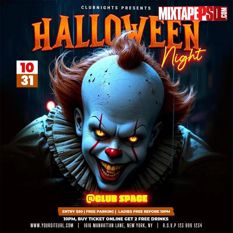 Halloween Night Flyer Template