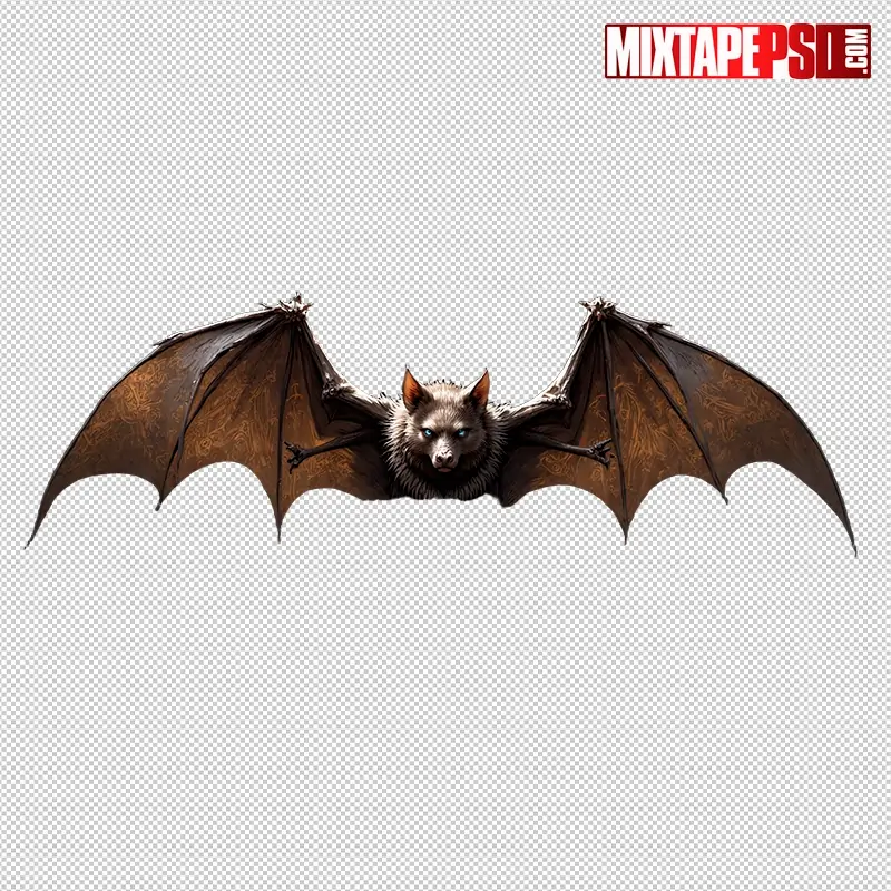 Halloween Scary Bat PNG 3