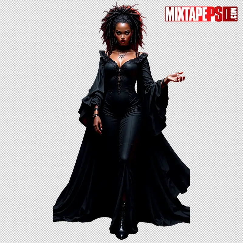 Halloween Vampire Model PNG 10