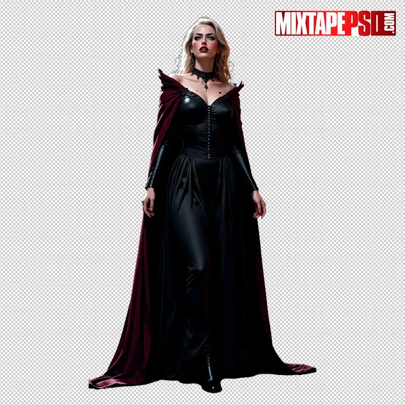 Halloween Vampire Model PNG 4