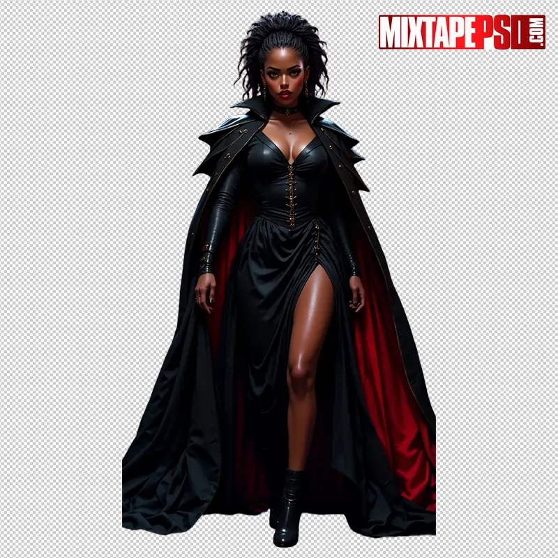 Halloween Vampire Model PNG 7
