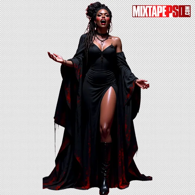 Halloween Vampire Model PNG 8