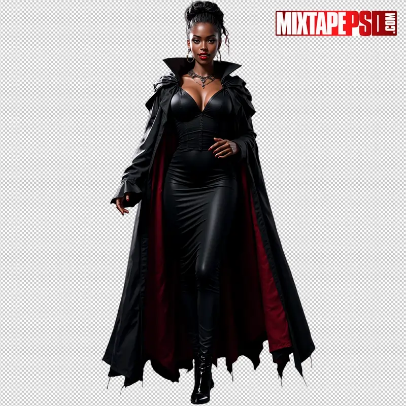 Halloween Vampire Model PNG 9