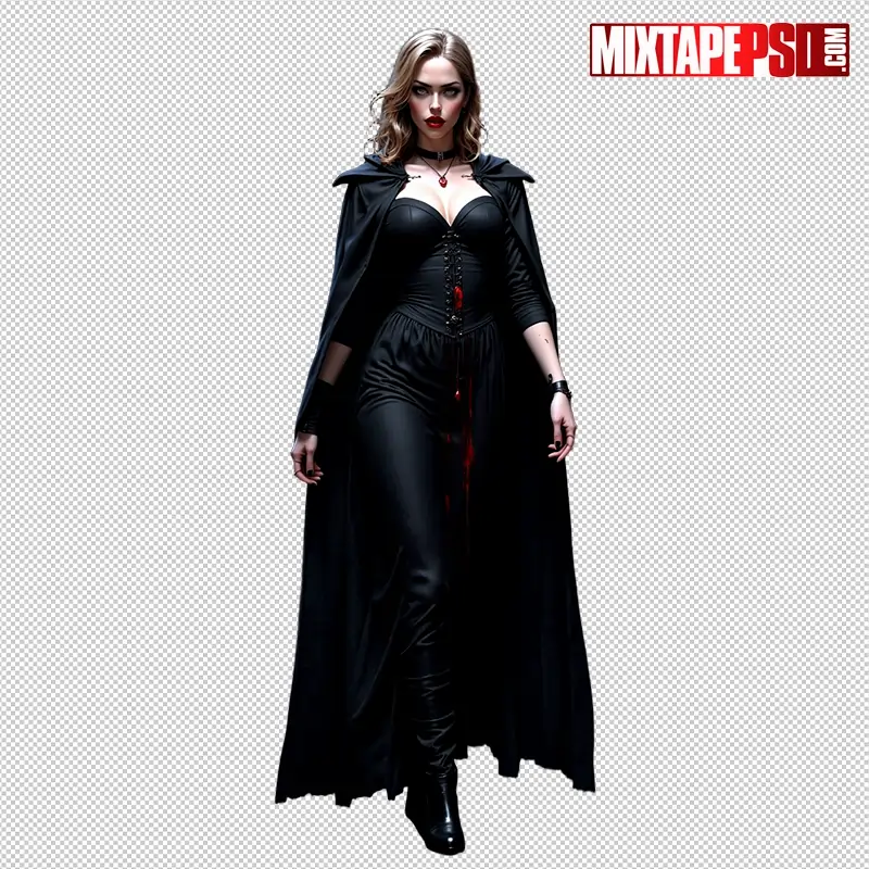 Halloween Vampire Model PNG