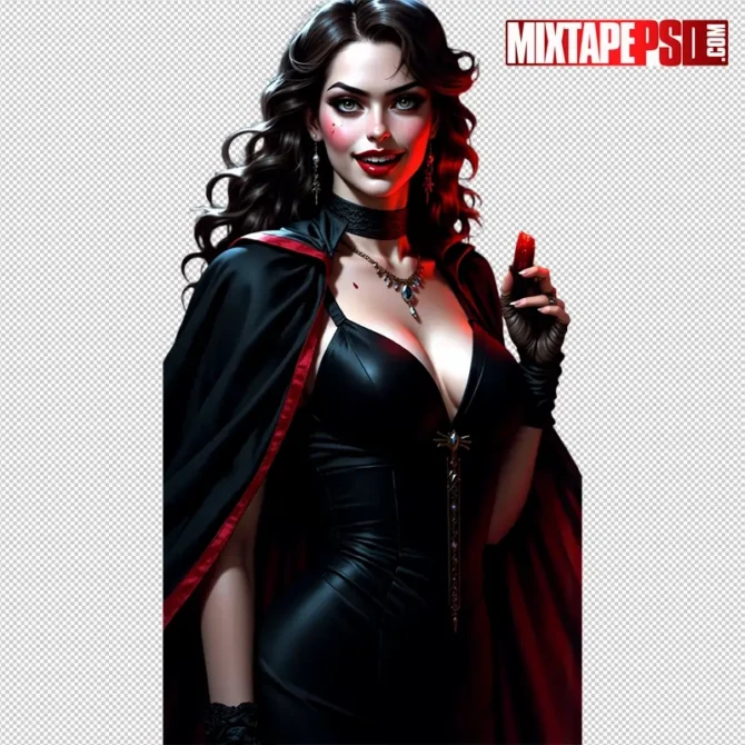 Halloween Vampire PNG – transparent model with bloody fangs for flyers and posters. halloween vampire png, vampire png, vampire model png, bloody fangs png, scary vampire png, halloween model png, transparent model png, horror png asset, flyer asset png, dj flyer png, club flyer asset, gothic vampire png, photoshop flyer elements, canva halloween png, spooky season png