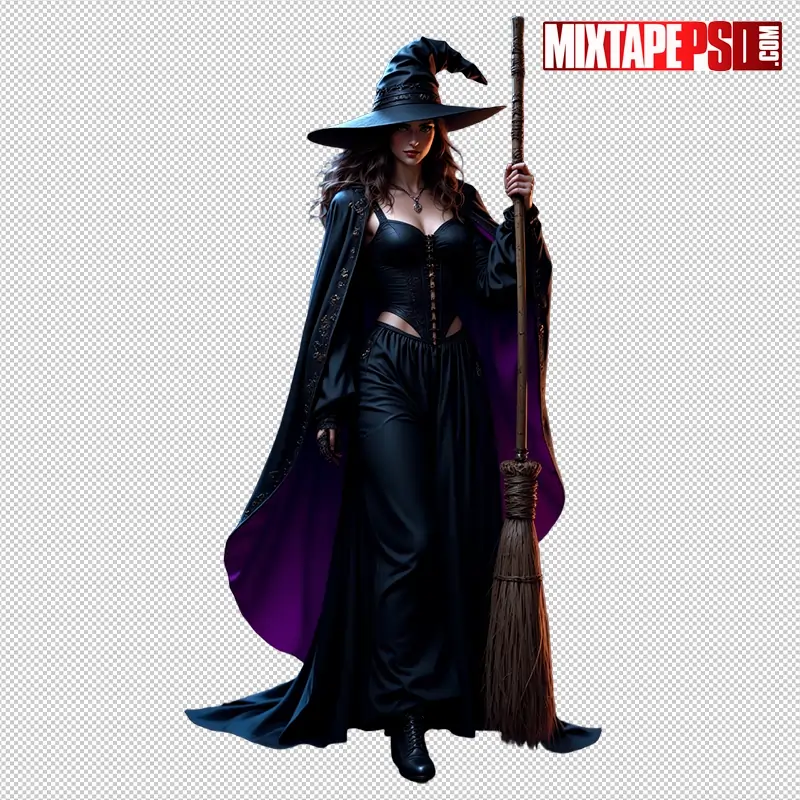 Halloween Witch PNG 3