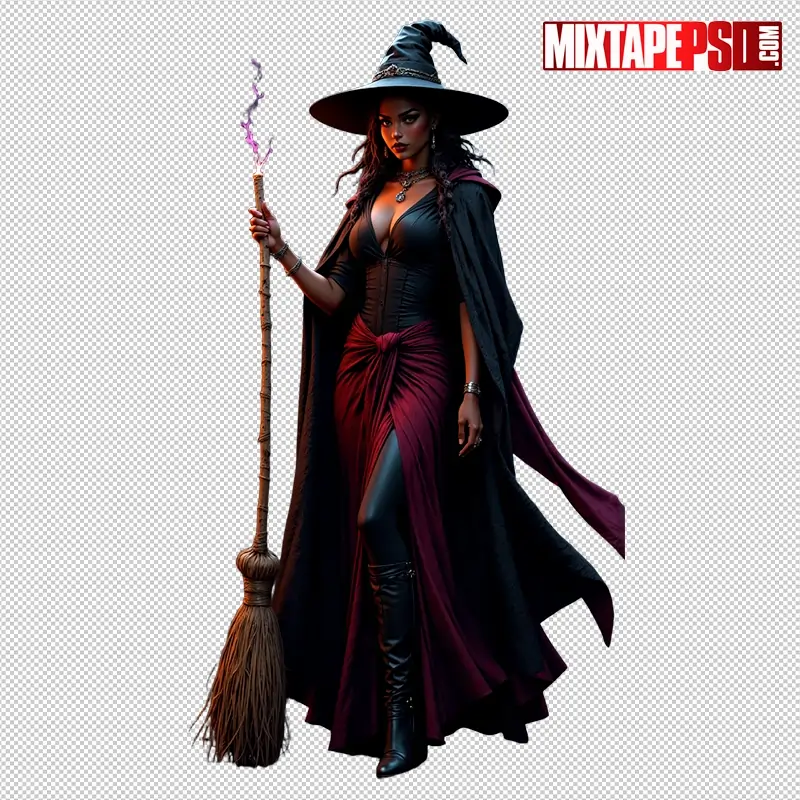 Halloween Witch PNG 4