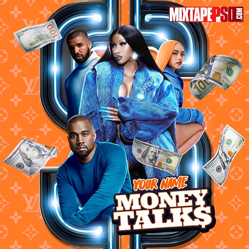 Mixtape Cover Template – Money Talks