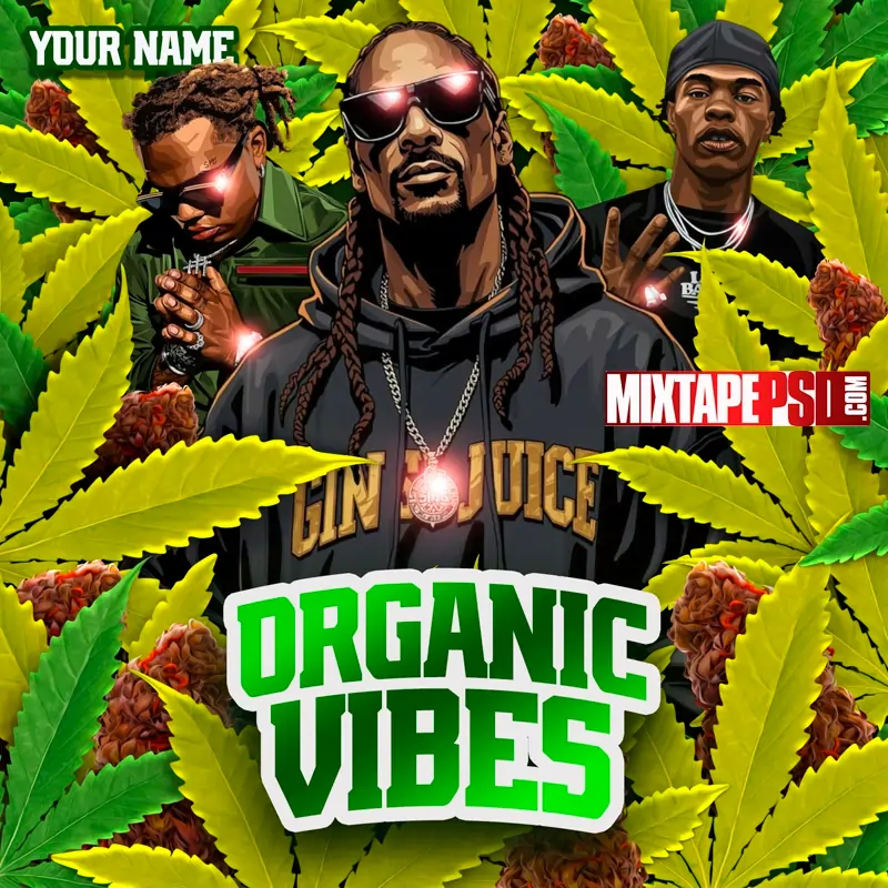 Mixtape Cover Template Organic Vibes
